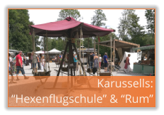 Karussells: “Hexenflugschule” & “Rum”
